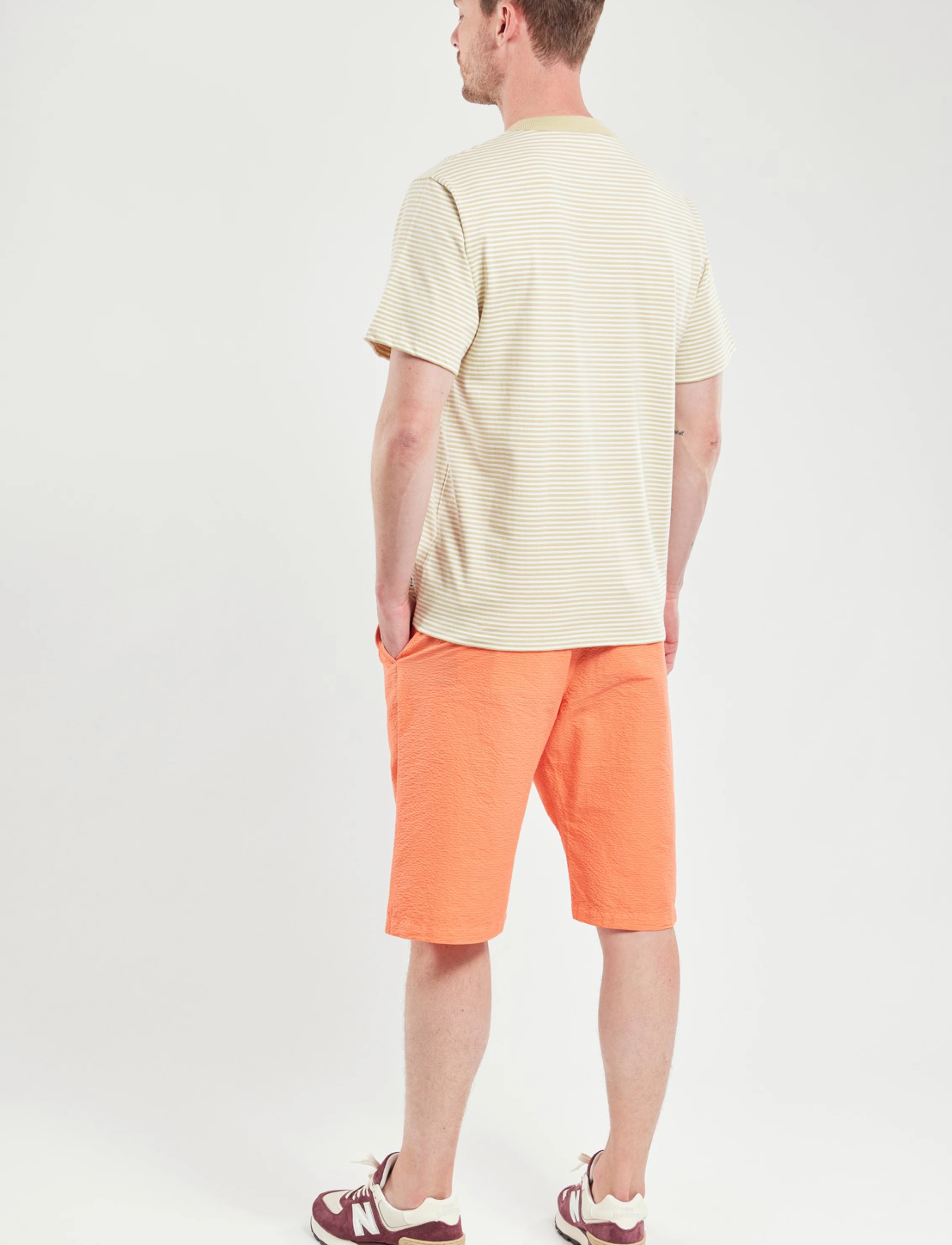 Armor Lux - Striped T-shirt Héritage - pale olive/milk - 5