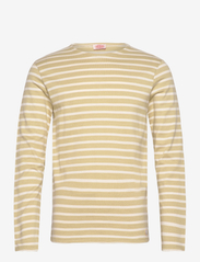 Striped Breton Shirt Héritage - PALE OLIVE/NATURE