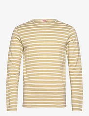 Armor Lux - Striped Breton Shirt Héritage - langermede t-skjorter - pale olive/nature - 0