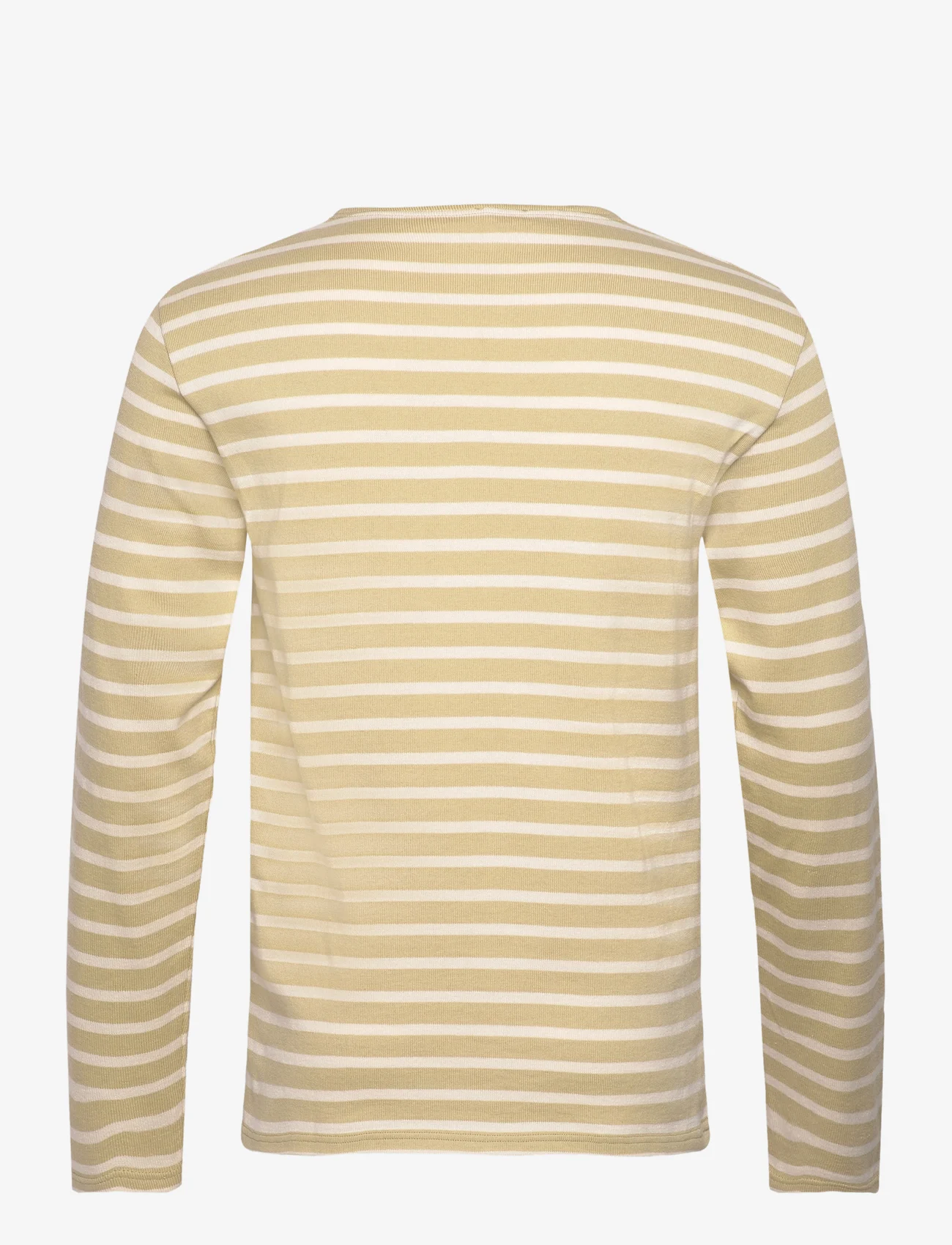 Armor Lux - Striped Breton Shirt Héritage - długi rękaw - pale olive/nature - 1