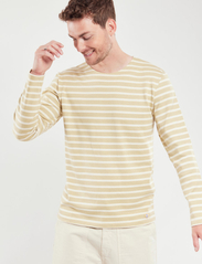 Armor Lux - Striped Breton Shirt Héritage - długi rękaw - pale olive/nature - 3