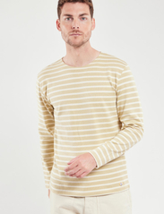 Armor Lux - Striped Breton Shirt Héritage - langermede t-skjorter - pale olive/nature - 4