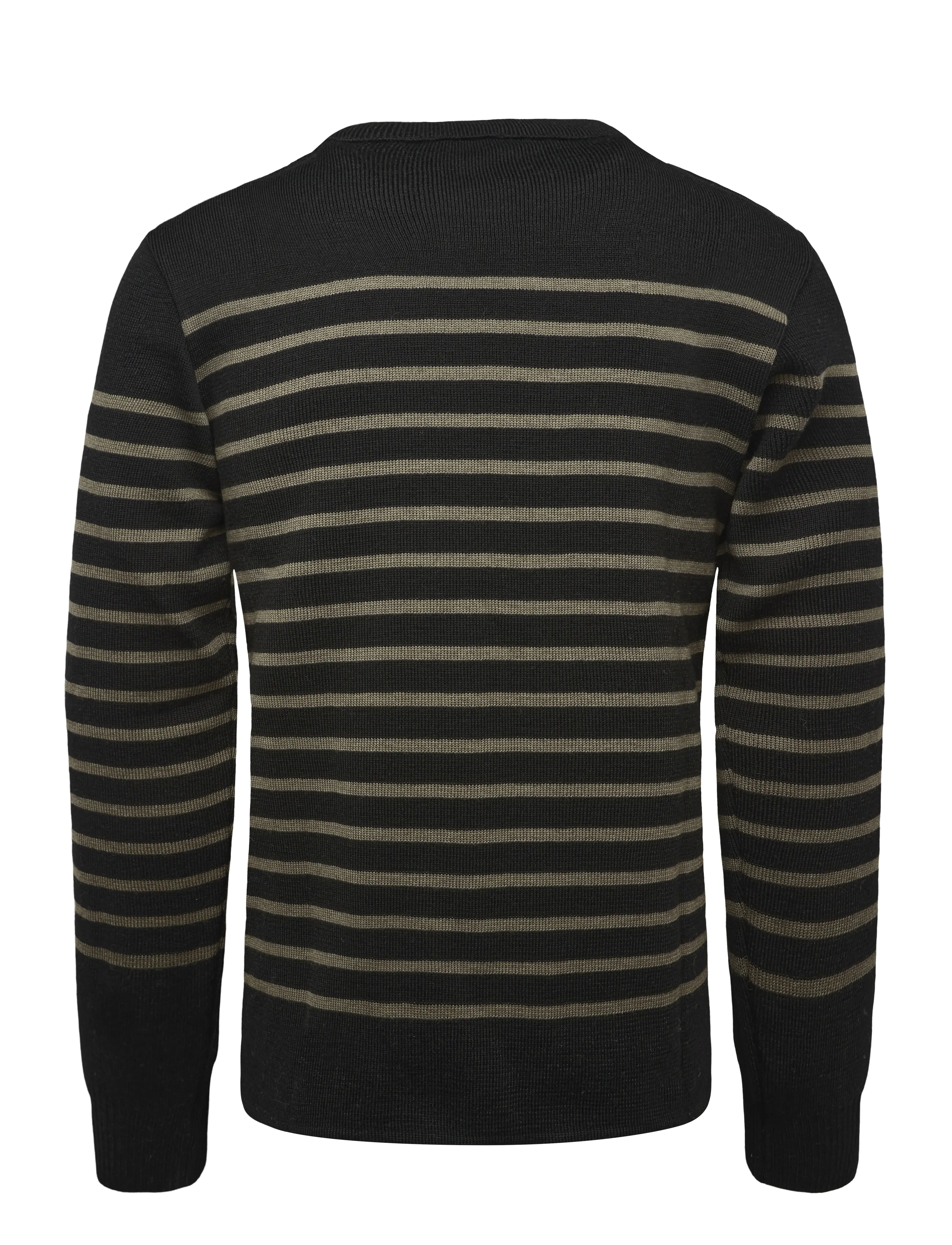 Armor Lux - Mariner Sweater "Molène" - rund hals - black/olive - 2