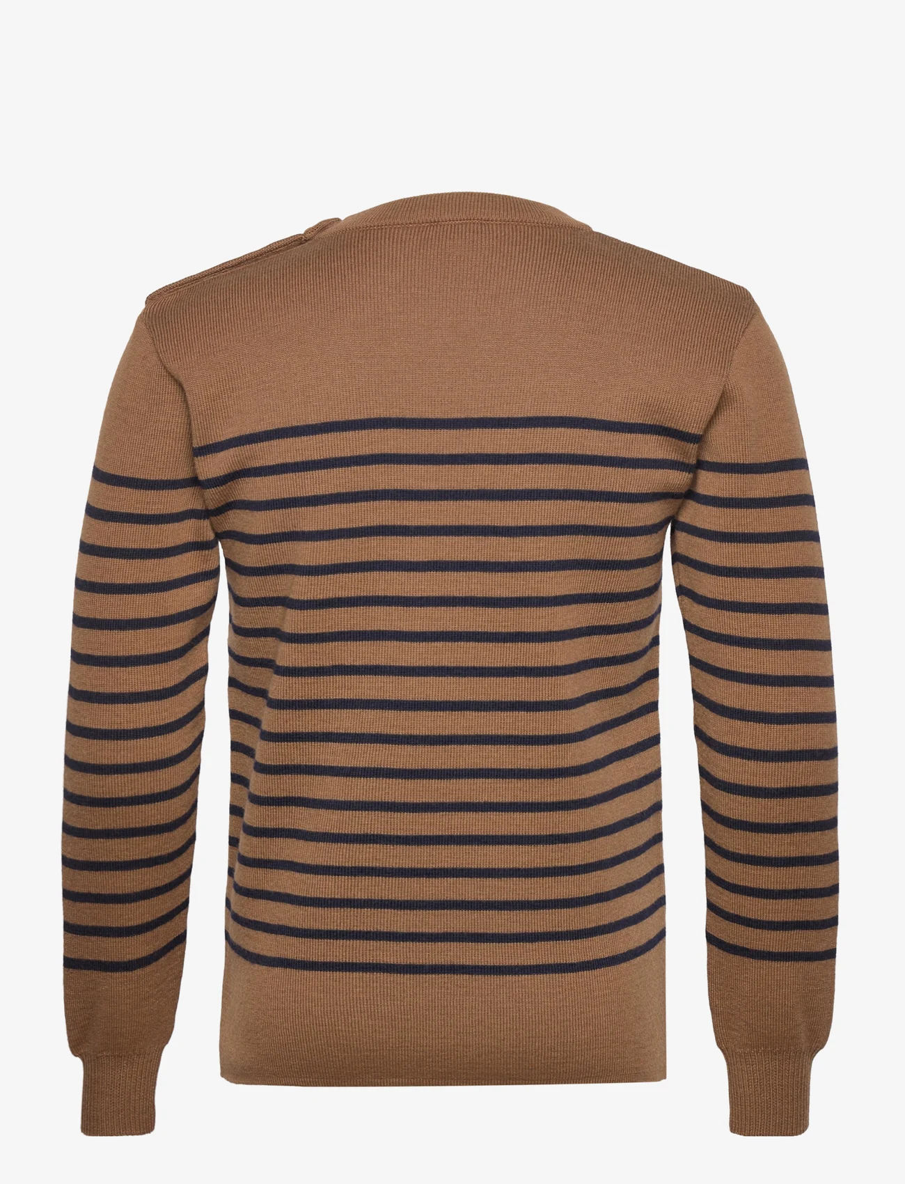 Armor Lux - Mariner Sweater "Molène" - knitted round necks - moka/navire - 1