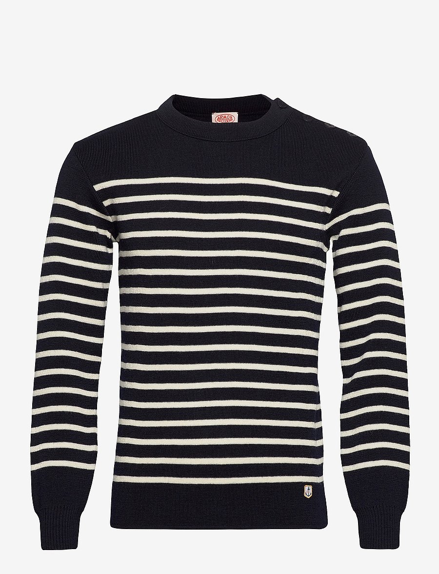 Armor Lux - Mariner Sweater "Molène" - Ümara kaelusega - navy/nature - 1