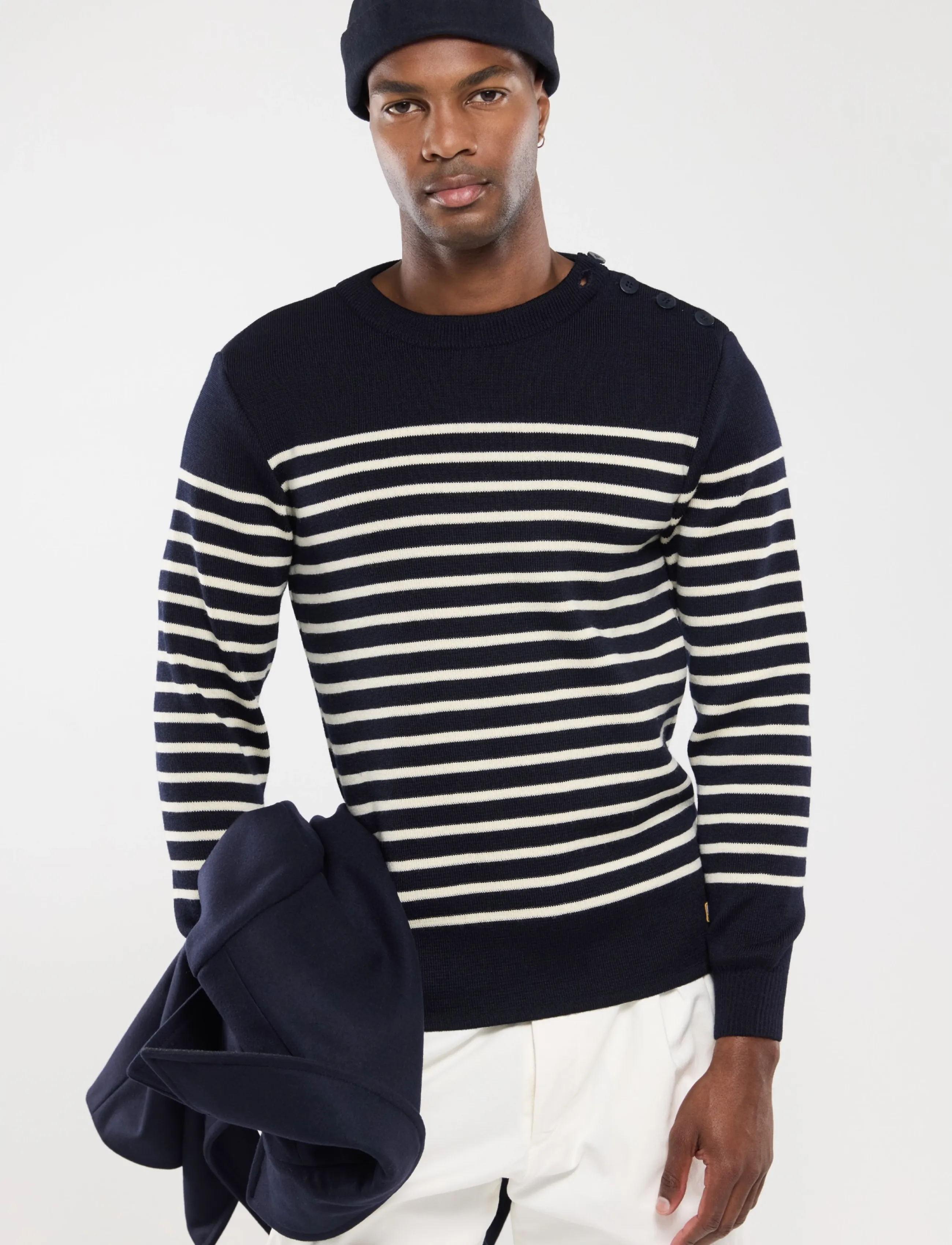 Armor Lux Mariner Sweater "Molène", Mænd, Mariner Sweater, Navy, Str: M