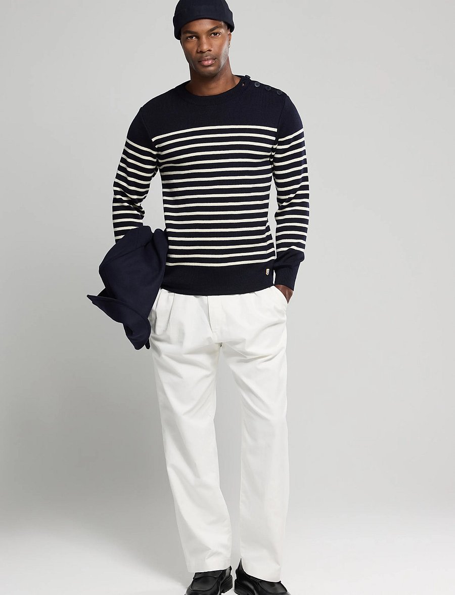 Armor Lux - Mariner Sweater "Molène" - Ümara kaelusega - navy/nature - 5