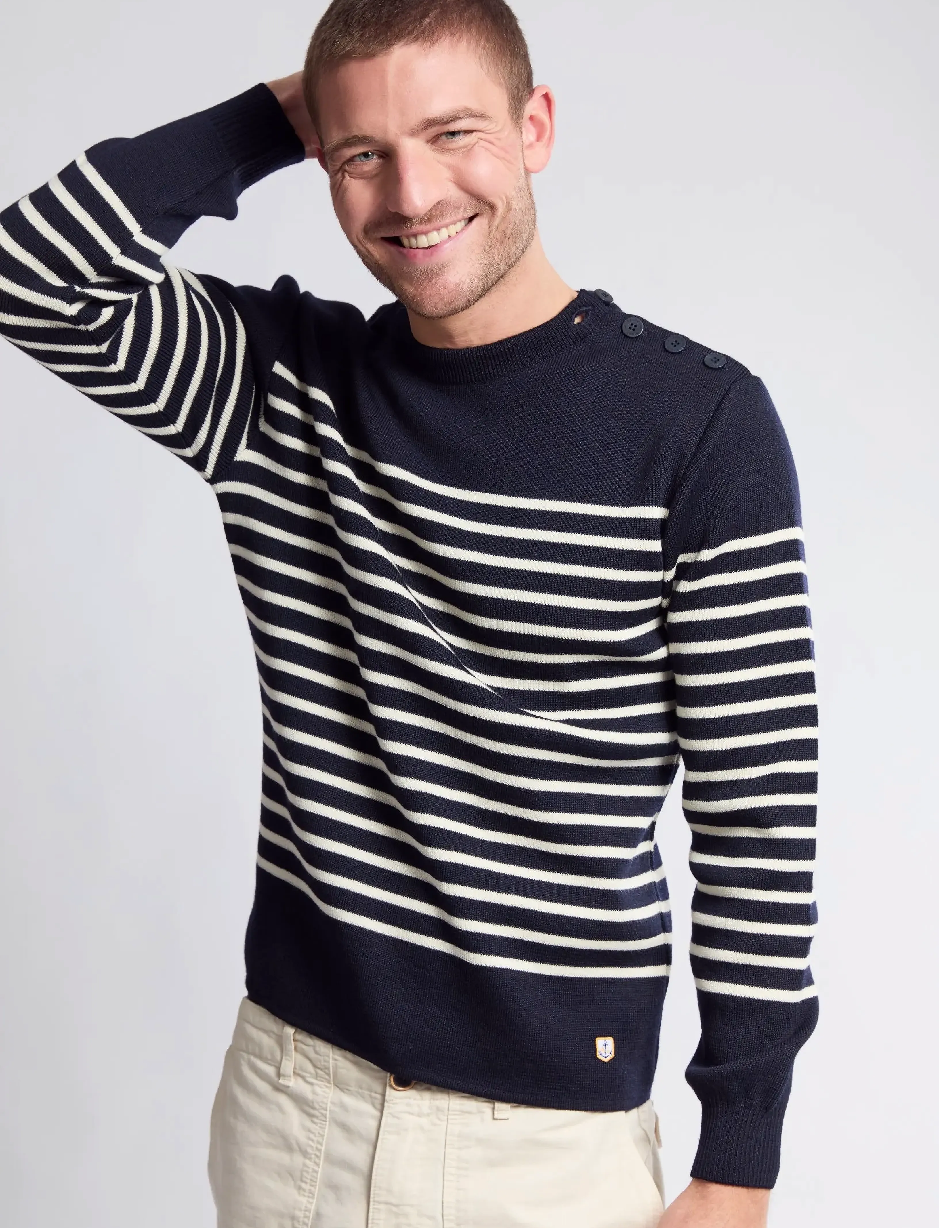 Armor Lux - Mariner Sweater "Molène" - trøjer - navy/nature - 5