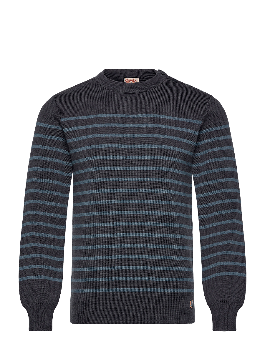 Armor Lux - Mariner Sweater "Molène" - round necks - tornade/bluefin - 1