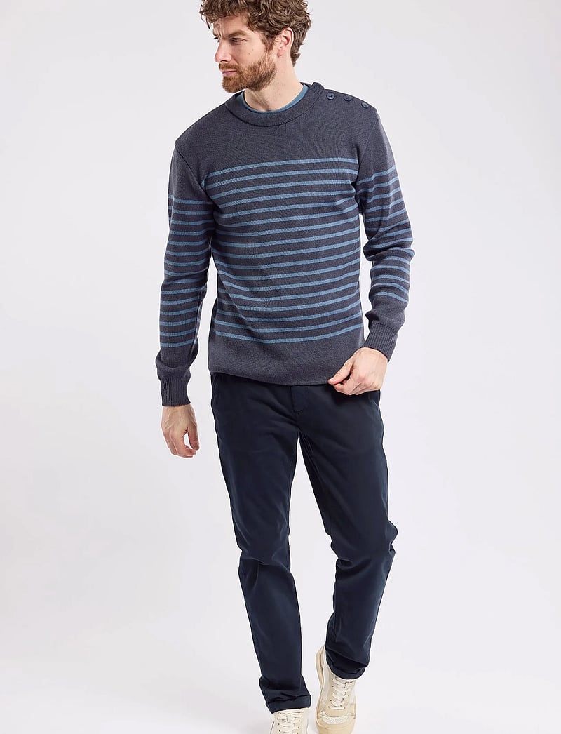 Armor Lux - Mariner Sweater "Molène" - rundhalsad - tornade/bluefin - 4