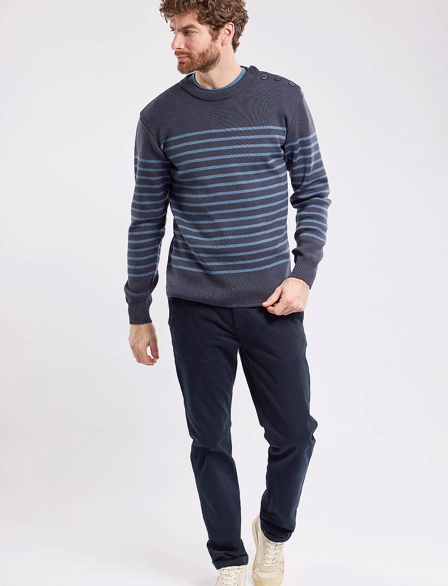 Armor Lux - Mariner Sweater "Molène" - round necks - tornade/bluefin - 4