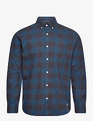 Armor Lux - Check Shirt Héritage - checkered shirts - carreaux fondu marine deep - 0