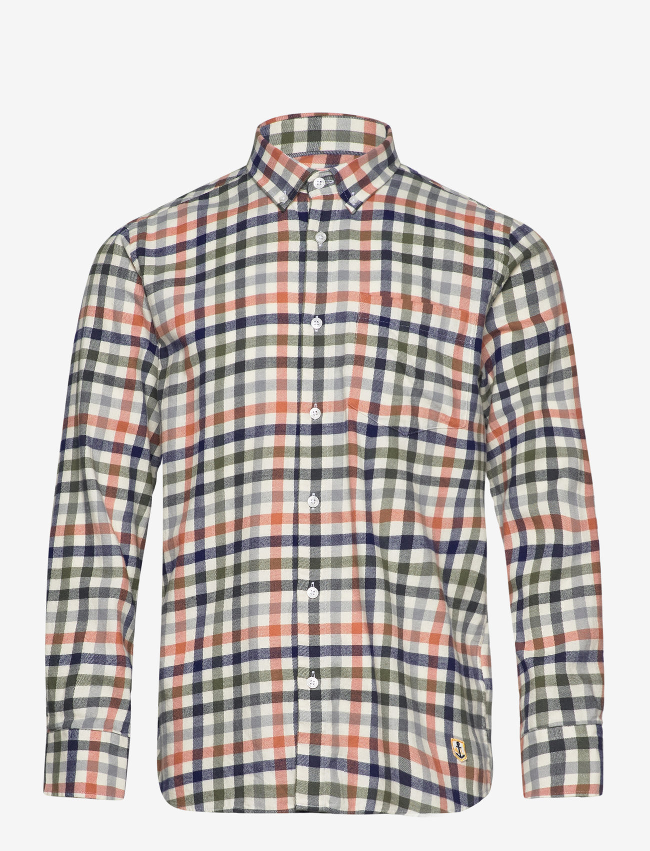 Armor Lux - Check Shirt Héritage - vichy oliva/tandoori h23 - 1