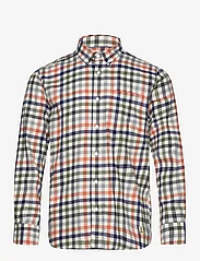 Armor Lux - Check Shirt Héritage - languoti marškiniai - vichy oliva/tandoori h23 - 0