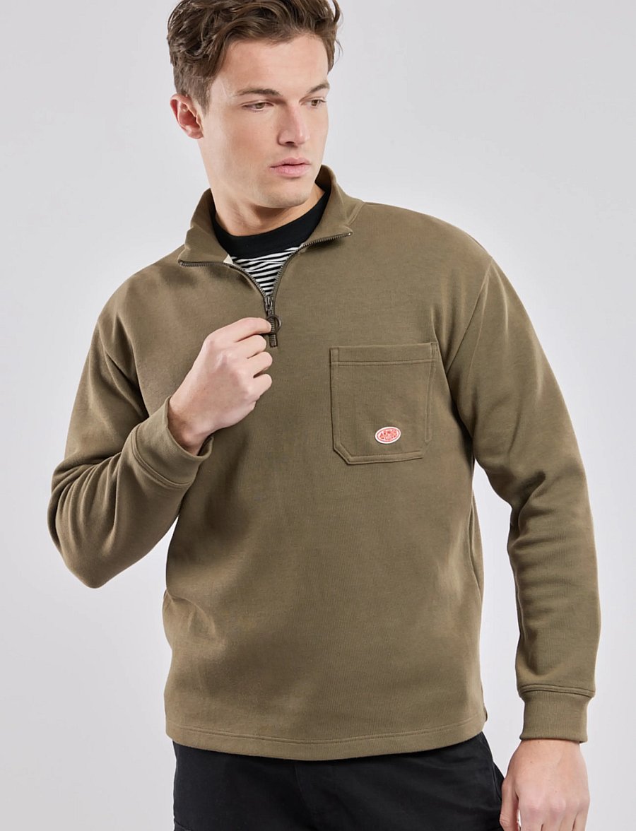 Armor Lux - Troyer sweatshirt Heritage - sweatshirts - olive - 0