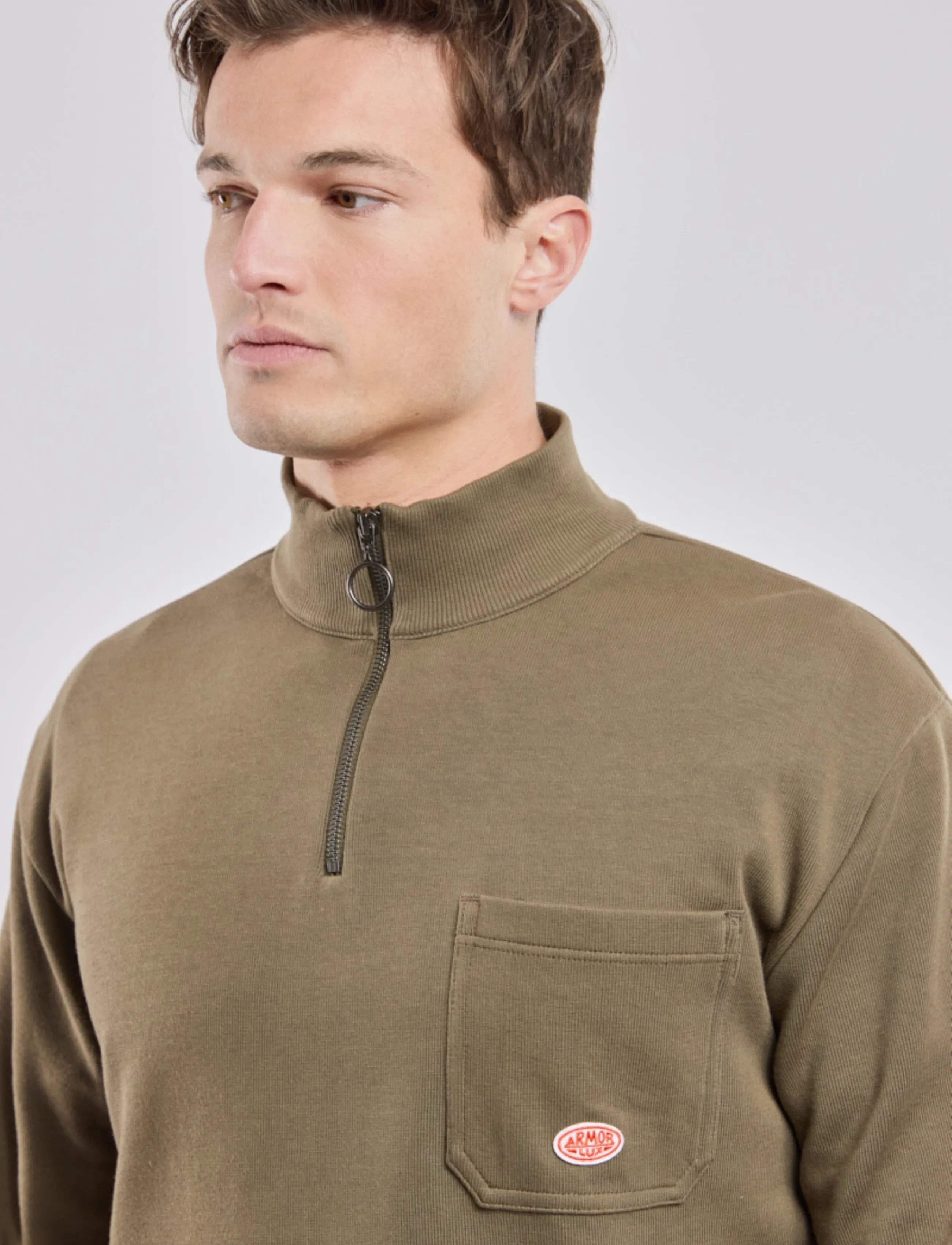 Armor Lux - Troyer sweatshirt Heritage - sweatshirts - olive - 3