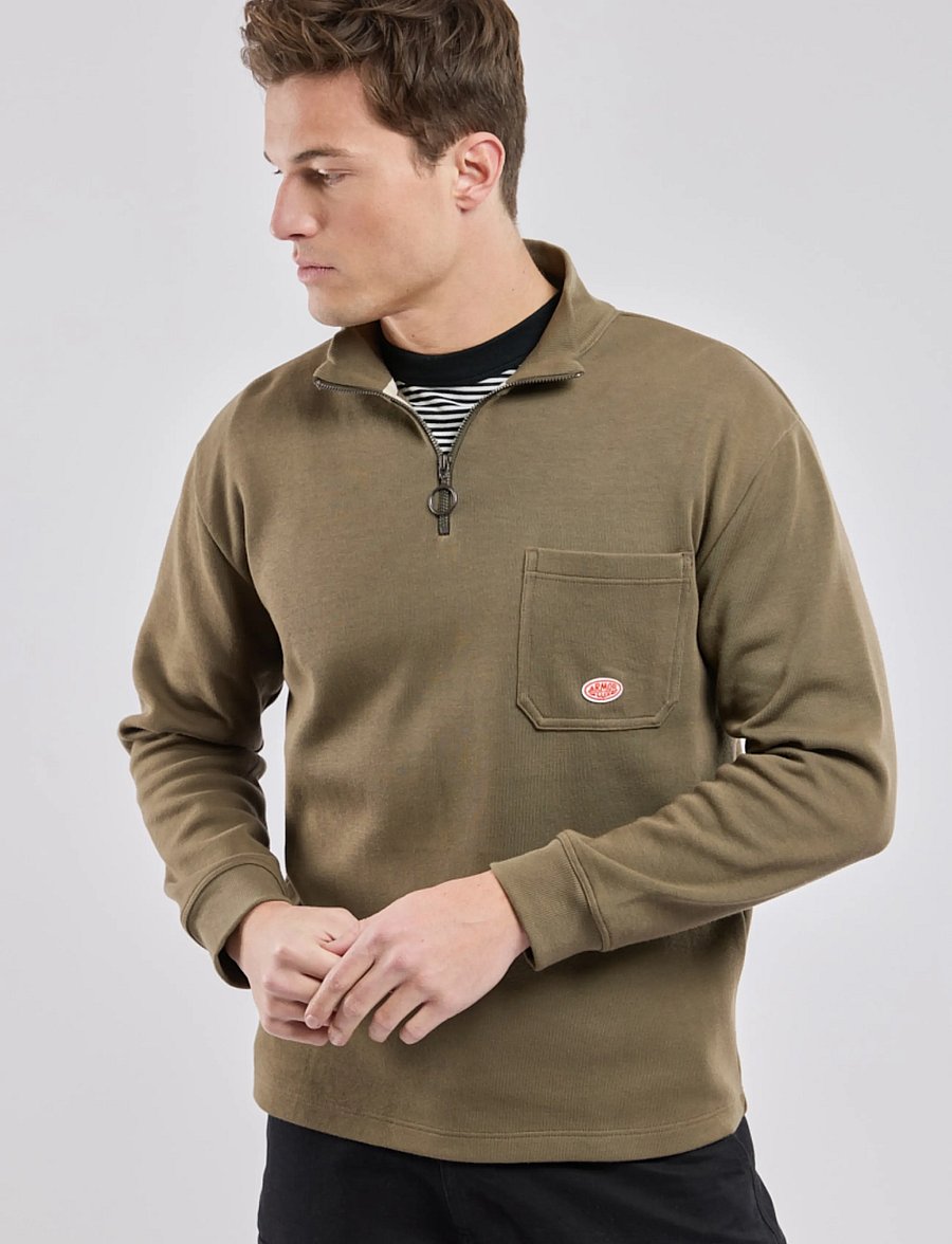 Armor Lux - Troyer sweatshirt Heritage - sweatshirts - olive - 4
