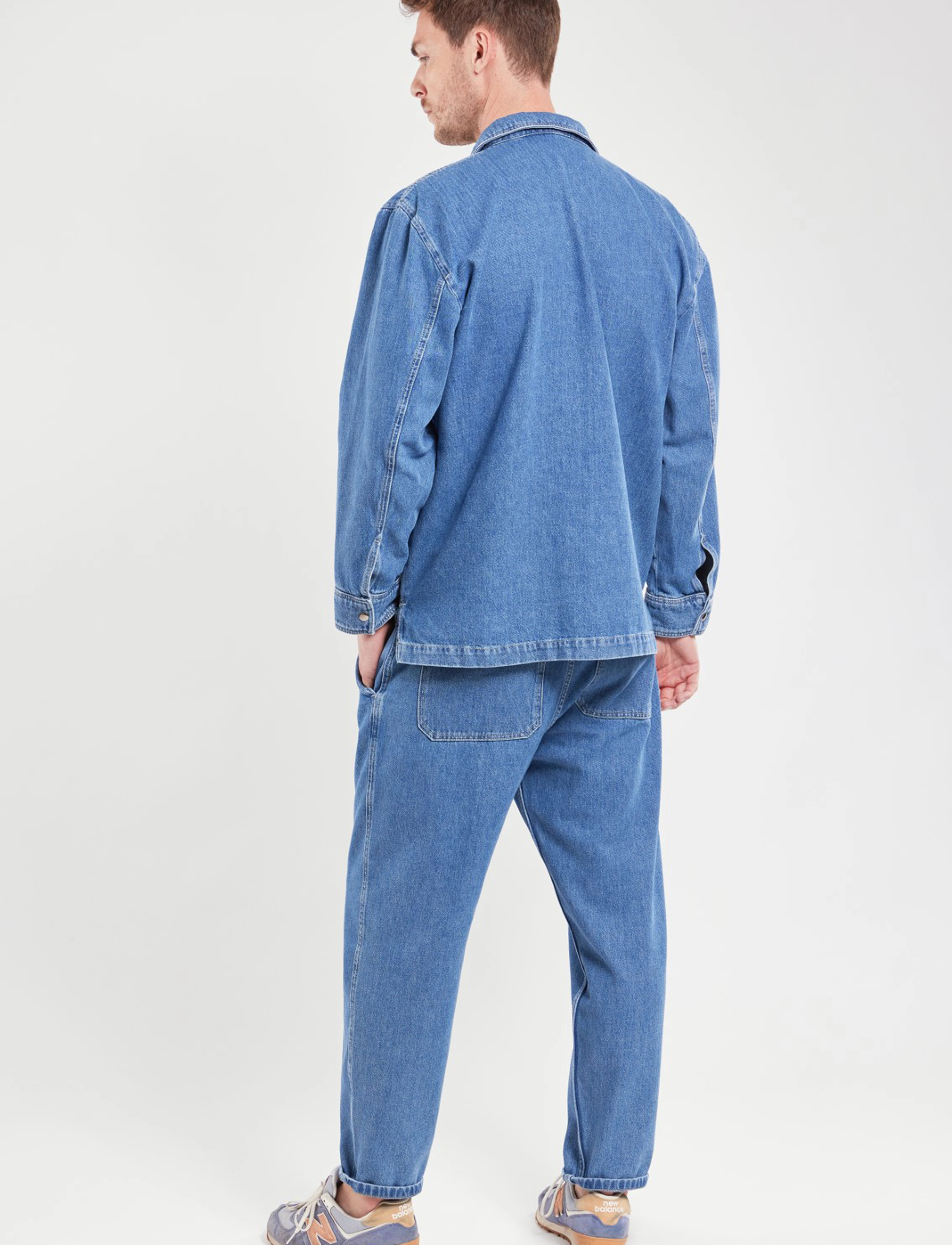 Armor Lux - Smock Denim Héritage - jean denim - 5