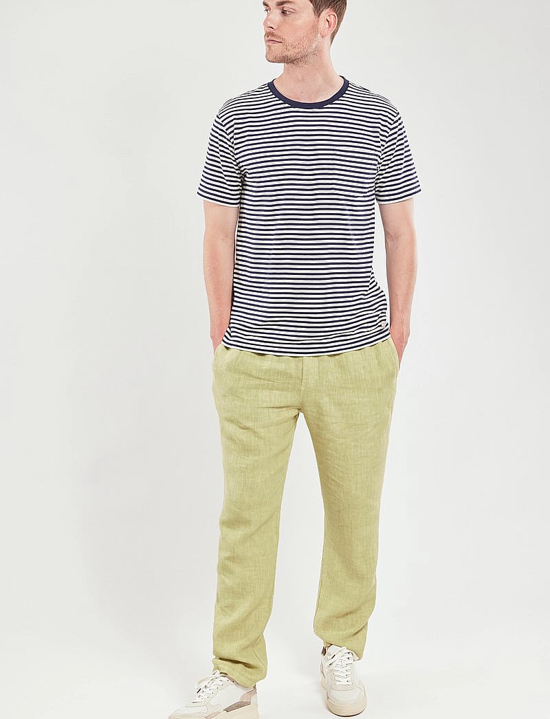 Armor Lux - Trousers Héritage - leinenhosen - pale olive - 0