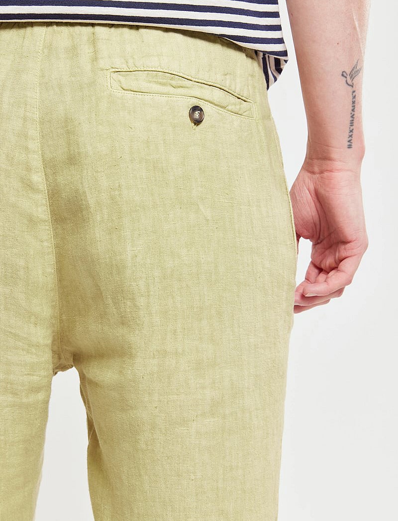 Armor Lux - Trousers Héritage - leinenhosen - pale olive - 5