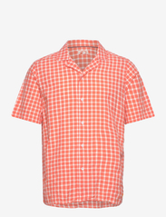 Checked short-sleeved shirt - CARREAUX CORAL
