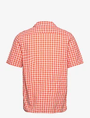 Armor Lux - Checked short-sleeved shirt - checkered shirts - carreaux coral - 1