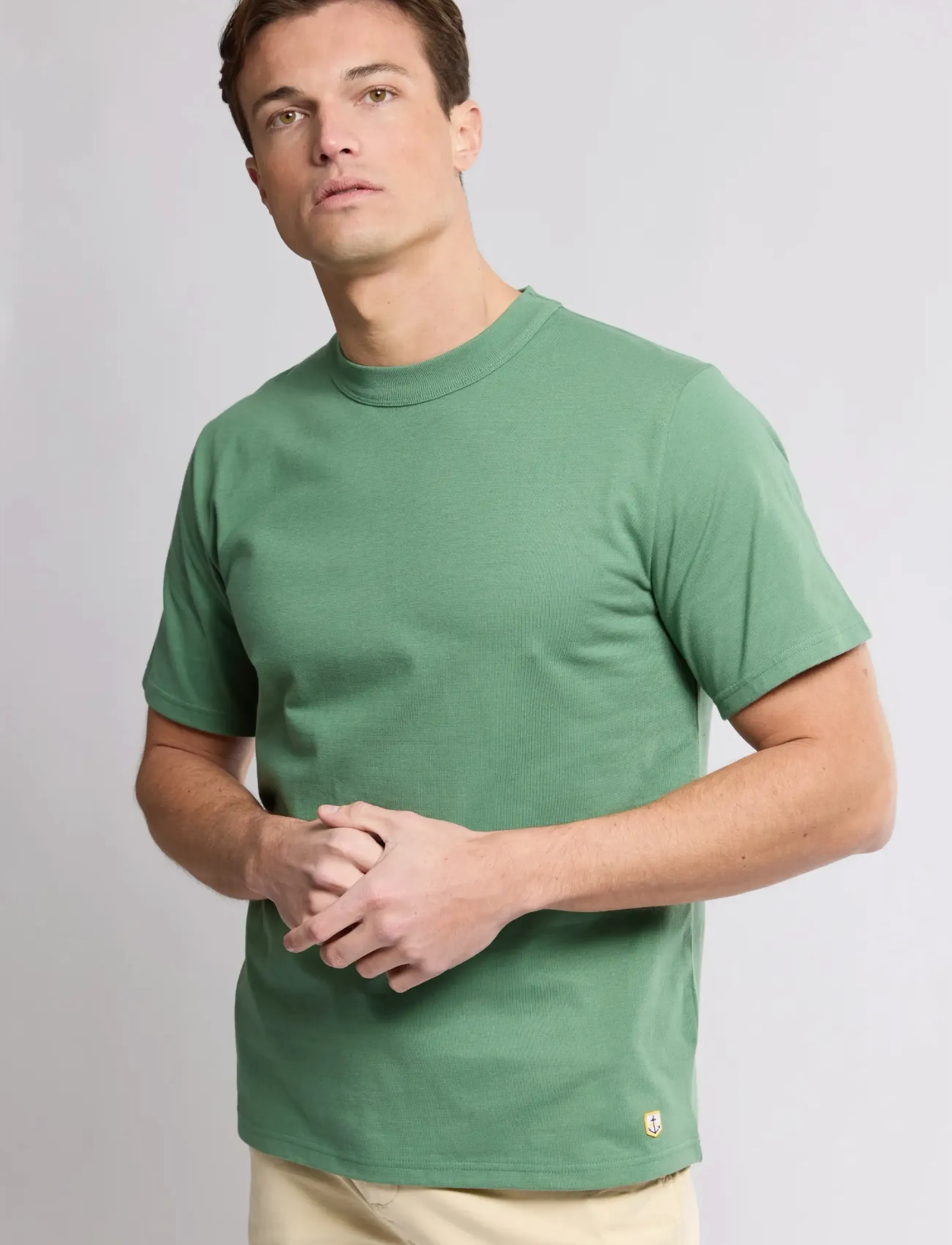 Armor Lux Basic T-Shirt Héritage, XXL, Green, T-Shirts > Kortærmede, Herre