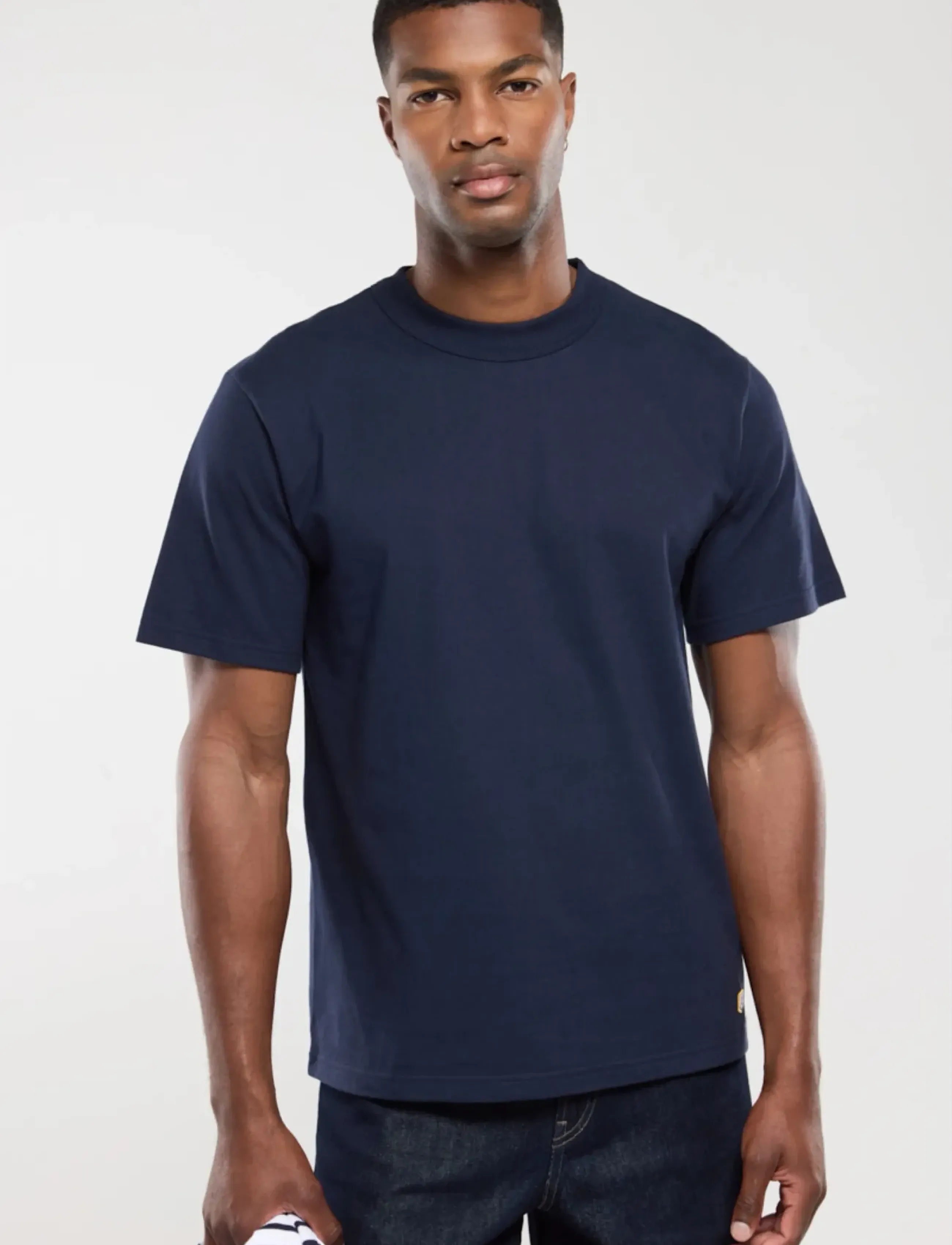 Armor Lux Basic T-Shirt Héritage, S, Navy, T-Shirts > Kortærmede, Herre