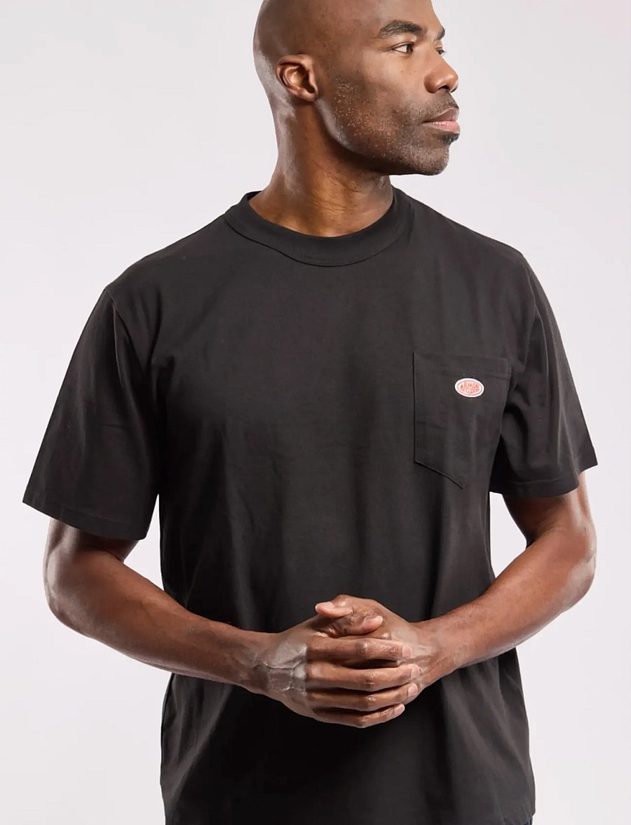 Armor Lux - Heritage pocket T-shirt GOTS - kurzärmelig - black - 4