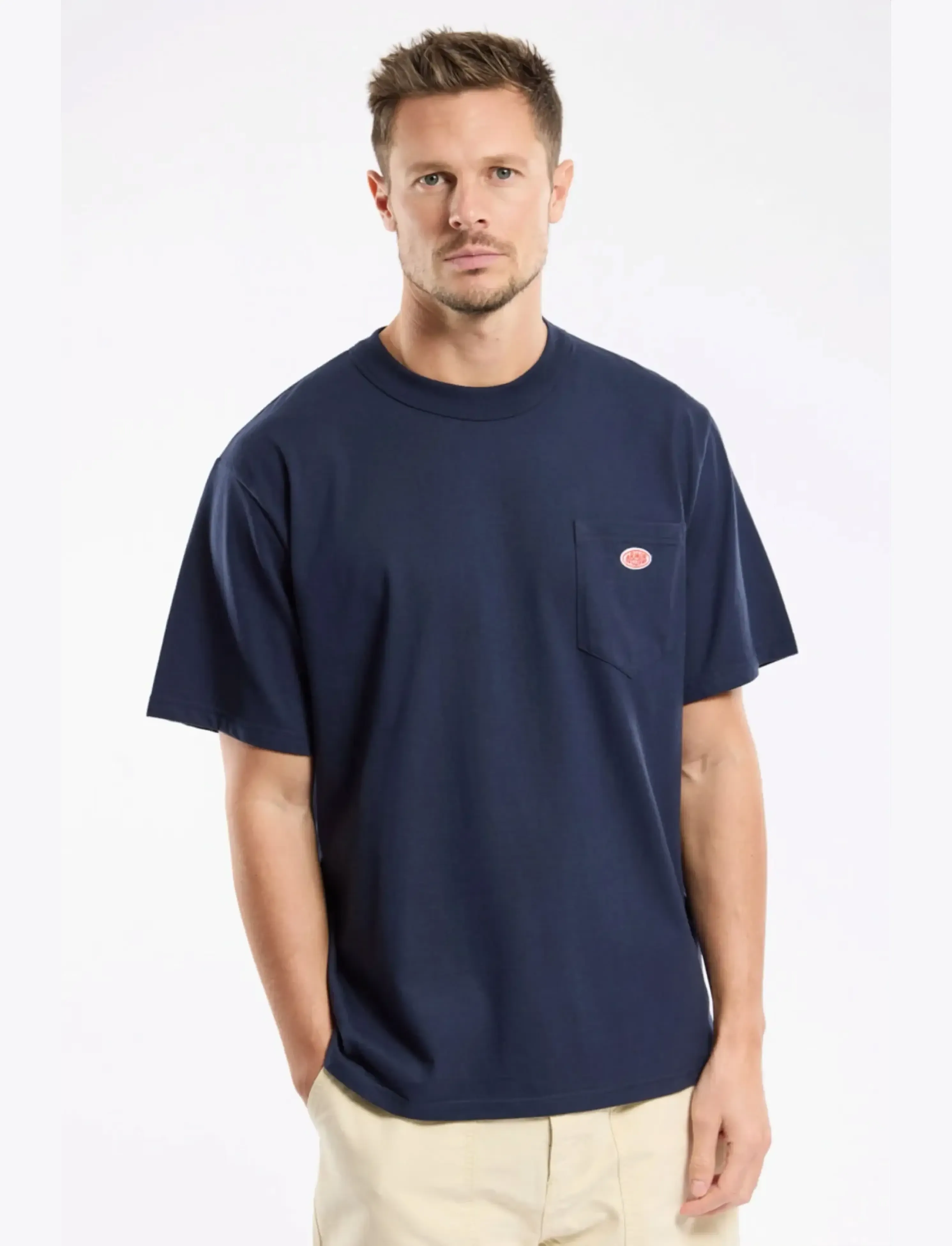 Armor Lux Basic Pocket T-Shirt Héritage, XXL, Navy, T-Shirts > Kortærmede, Herre