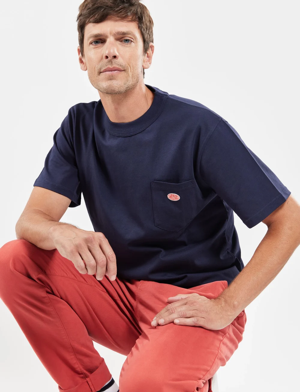 Armor Lux - Basic Pocket T-Shirt Héritage - korte mouwen - navy - 4