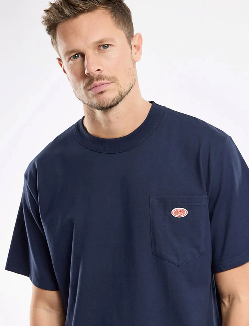 Armor Lux - Heritage pocket T-shirt GOTS - kortärmade t-shirts - navy - 4