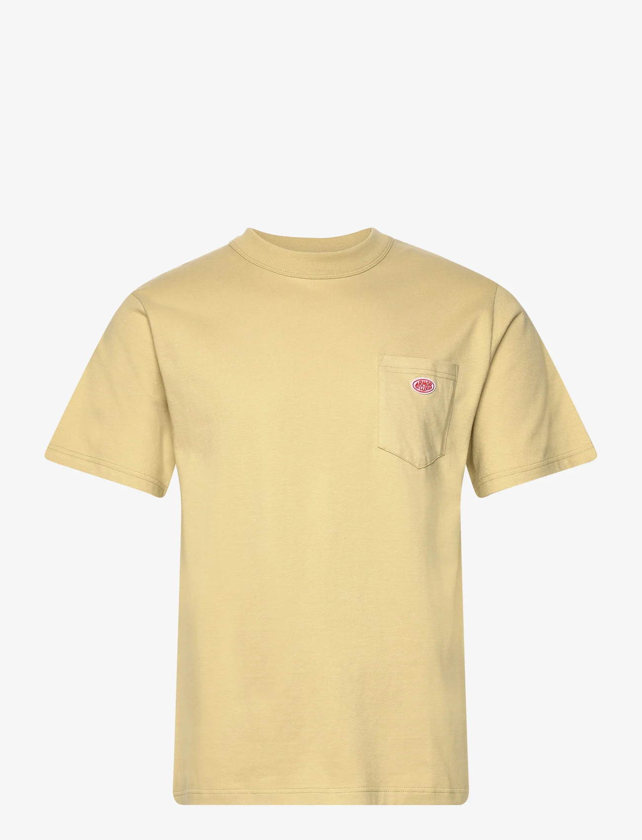 Armor Lux - Basic Pocket T-shirt Héritage - najniższe ceny - pale olive - 0