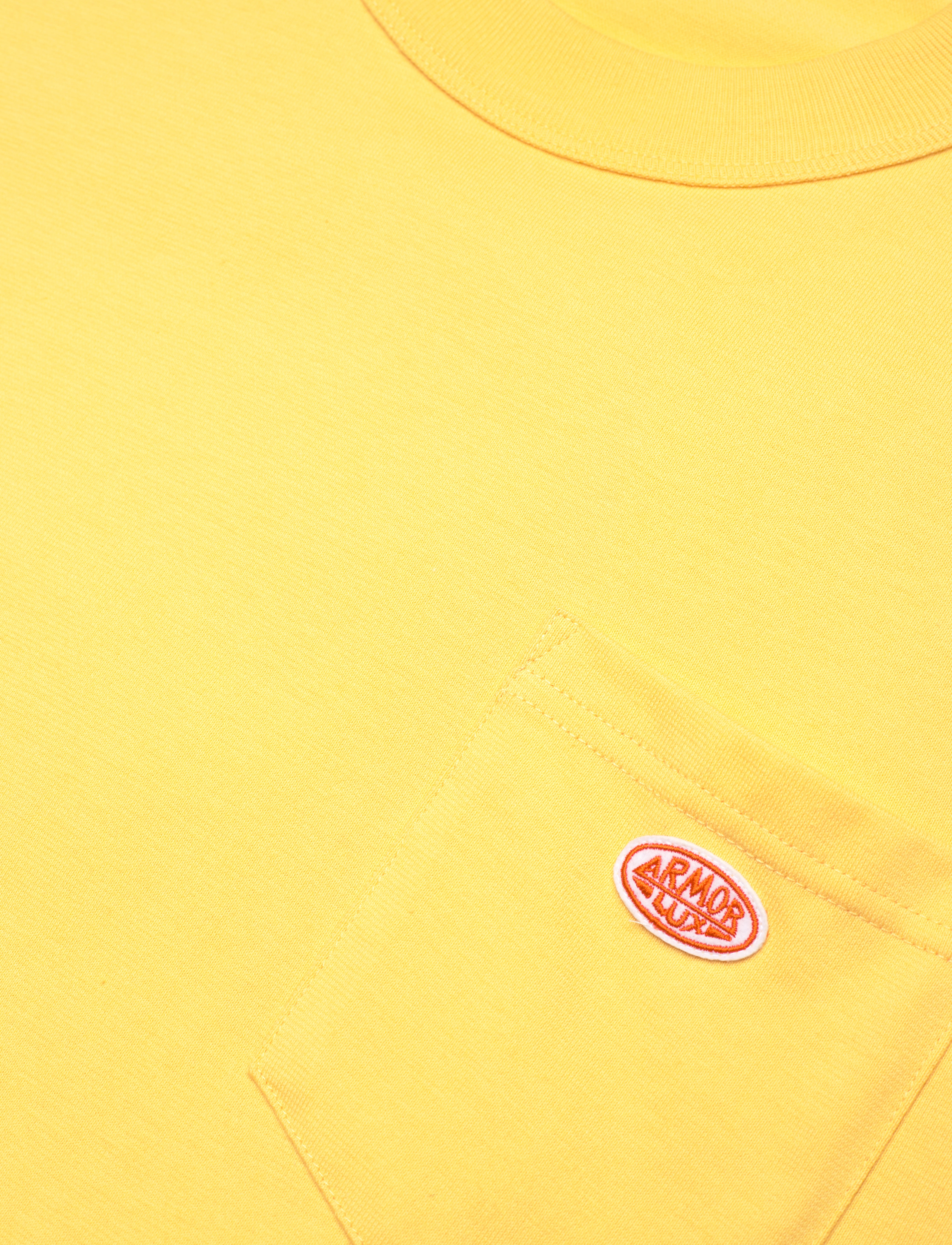 Armor Lux - Heritage pocket T-shirt GOTS - yellow e24 - 5
