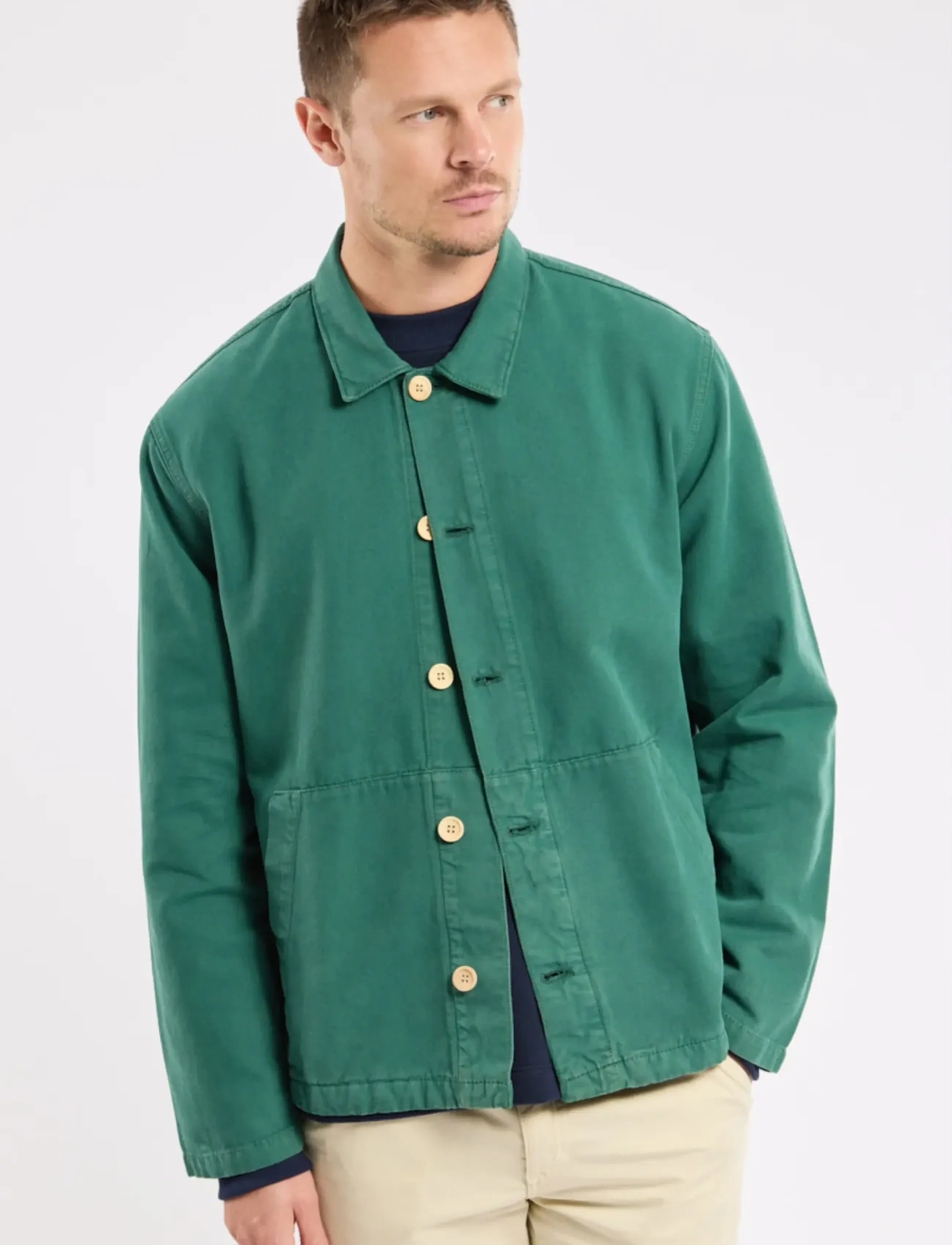Armor Lux Heritage Fisherman's Jacket - Ytterkläder - DARK IVY / green