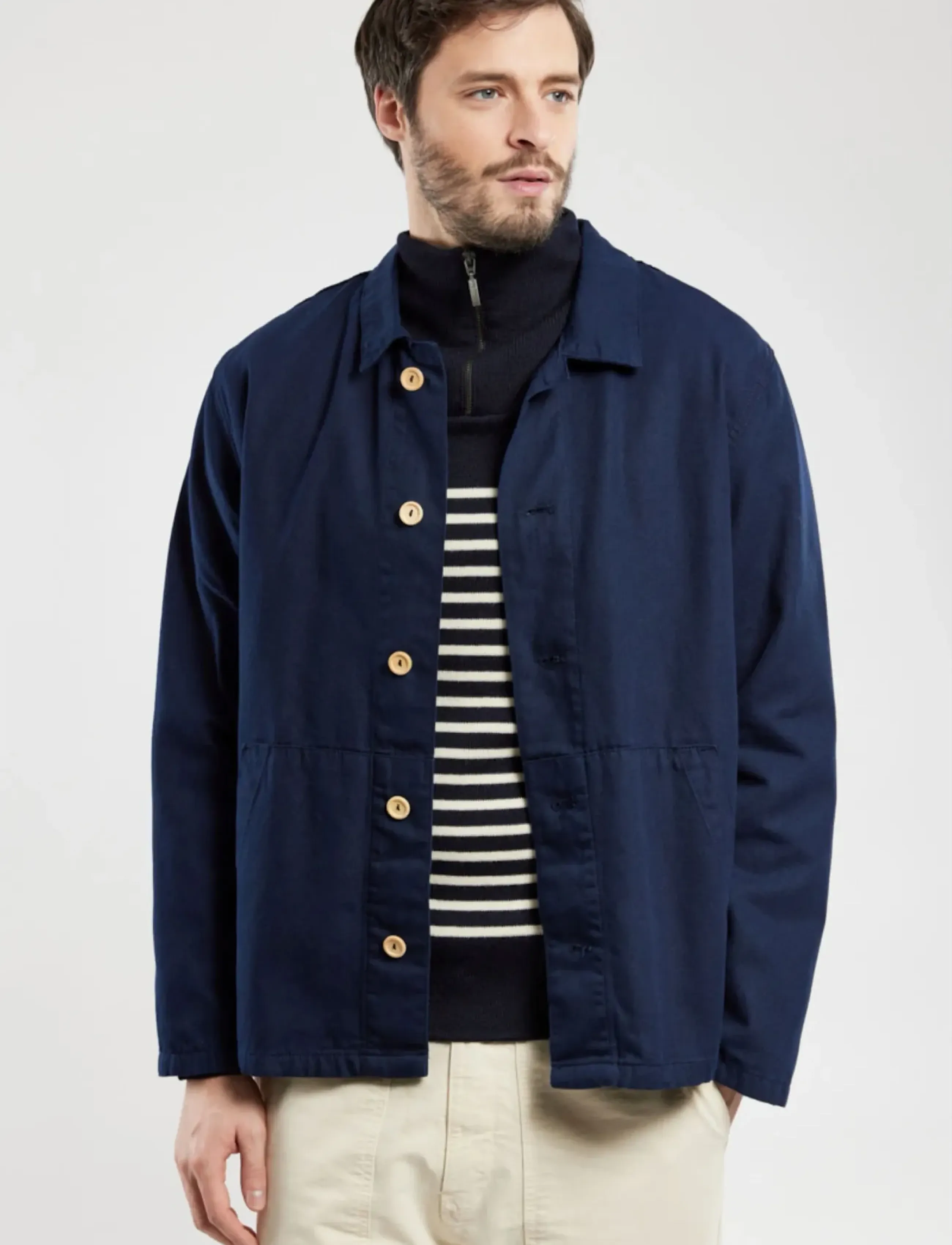 Armor Lux Heritage Fisherman's Jacket, M, Navy, Jakker > Lette Jakker, Herre
