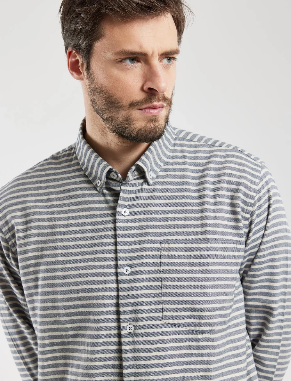 Armor Lux - Long sleeve Shirt Héritage - triibulised särgid - marin marine deep - 4