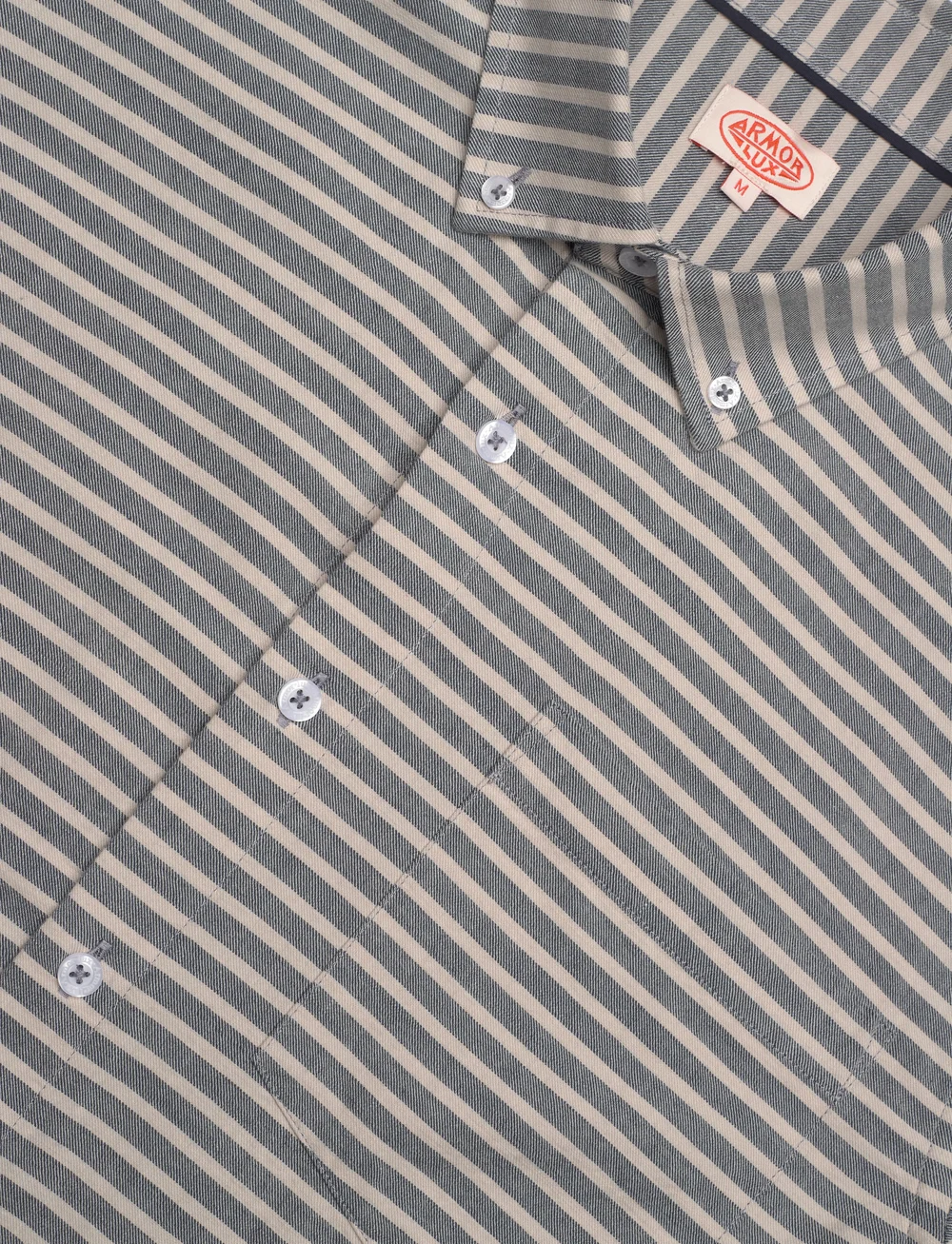 Armor Lux - Long sleeve Shirt Héritage - triibulised särgid - marin marine deep - 5