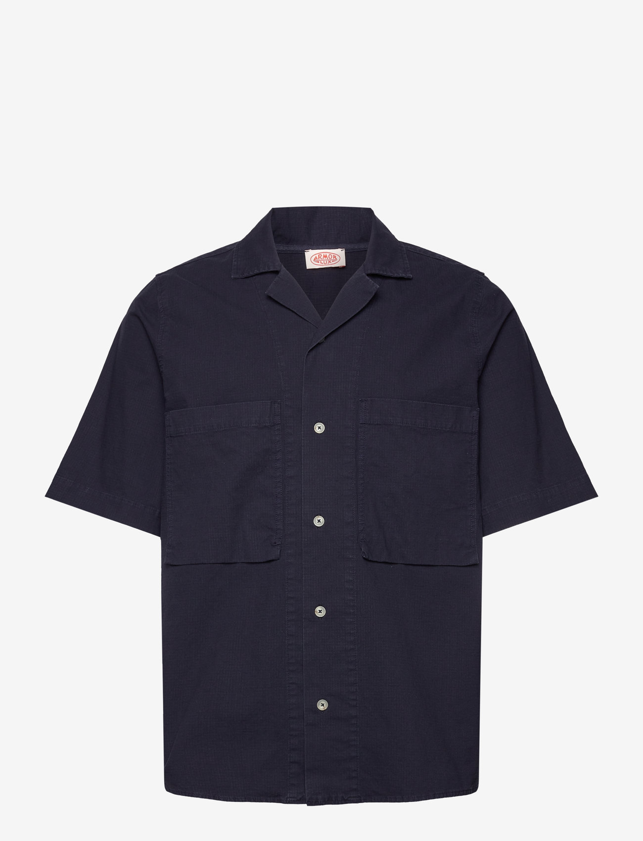 Armor Lux - Shirt short sleeves Comfort - lyhythihaiset kauluspaidat - marine deep - 1