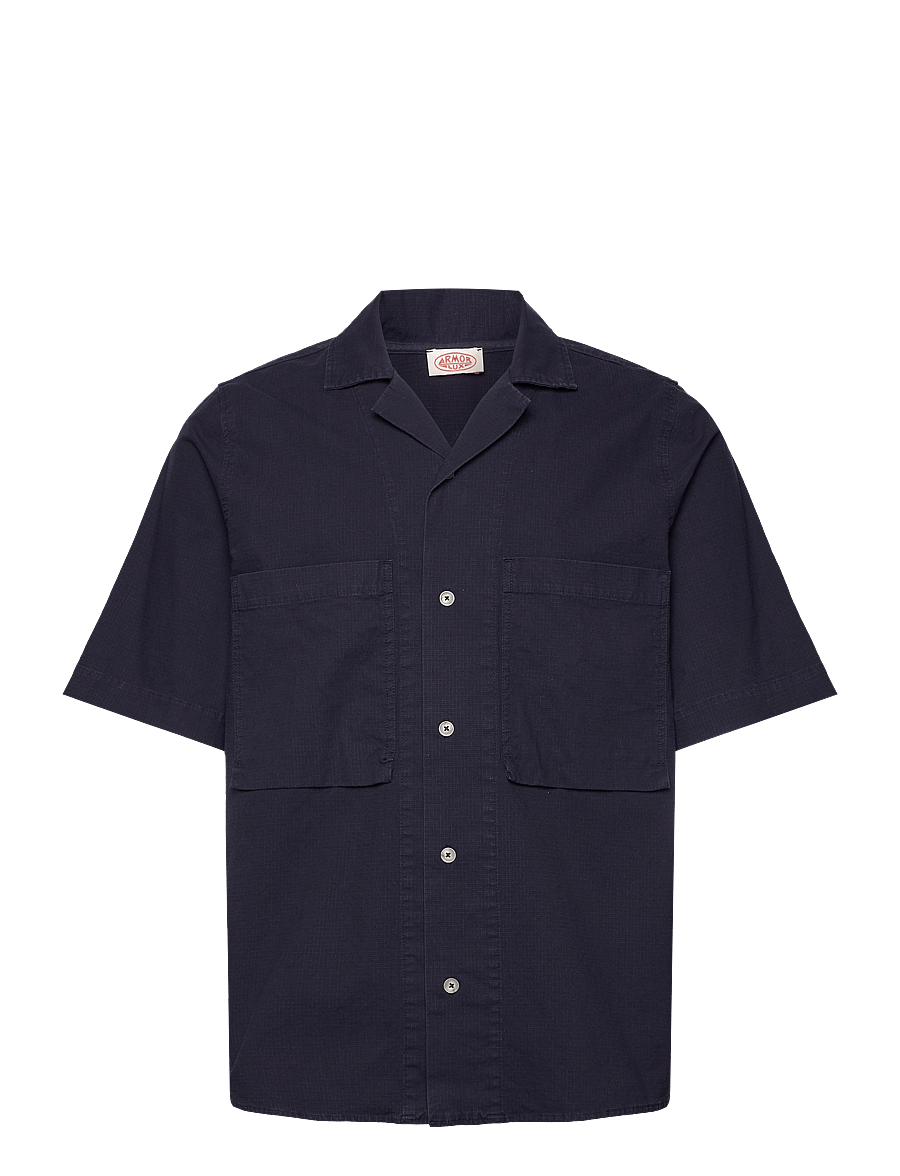 Armor Lux - Shirt short sleeves Comfort - chemises à manches courtes - marine deep - 1