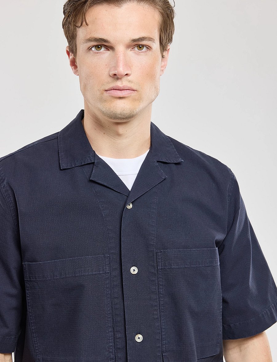 Armor Lux - Shirt short sleeves Comfort - chemises à manches courtes - marine deep - 0