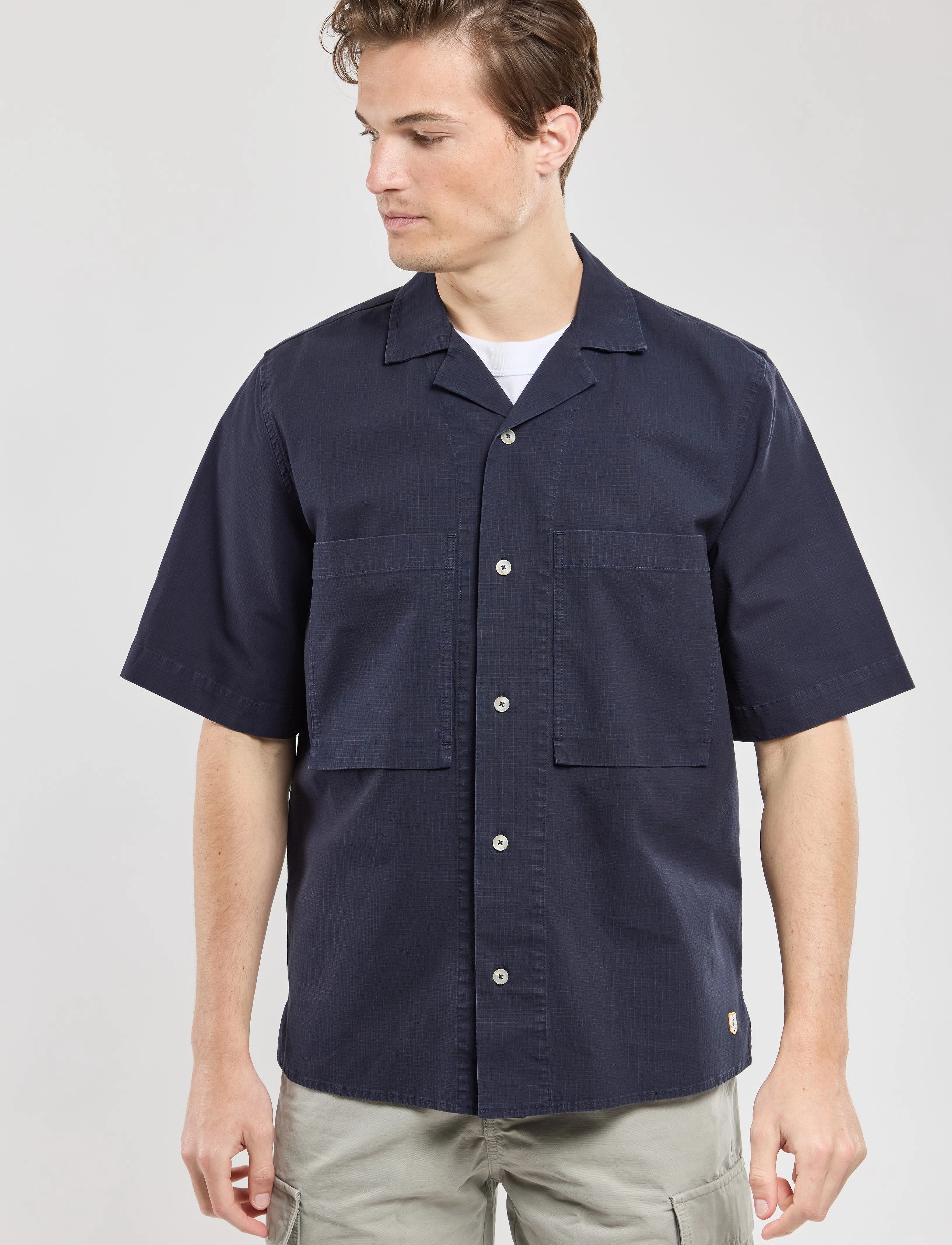 Armor Lux - Shirt short sleeves Comfort - chemises à manches courtes - marine deep - 3