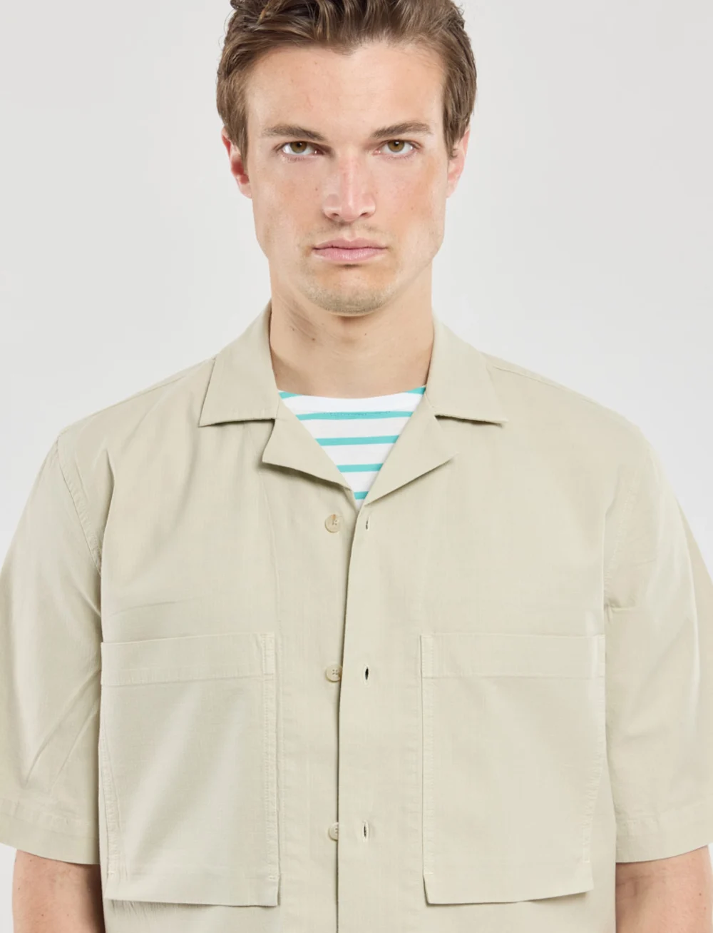 Armor Lux - Shirt short sleeves Comfort - lühikeste varrukatega särgid - oyster - 3