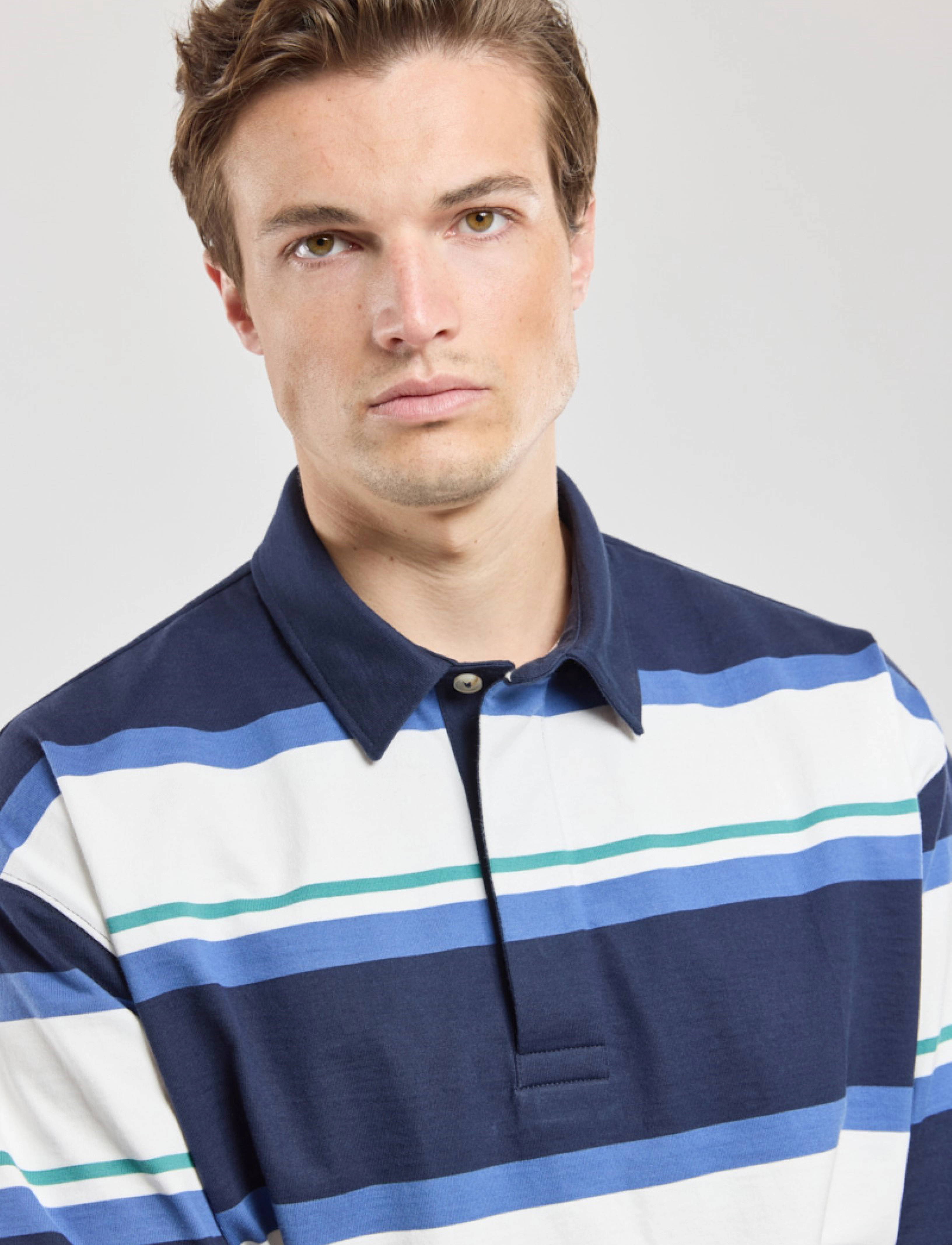 Striped Polo Shirt Short Sleeves Héritage 2