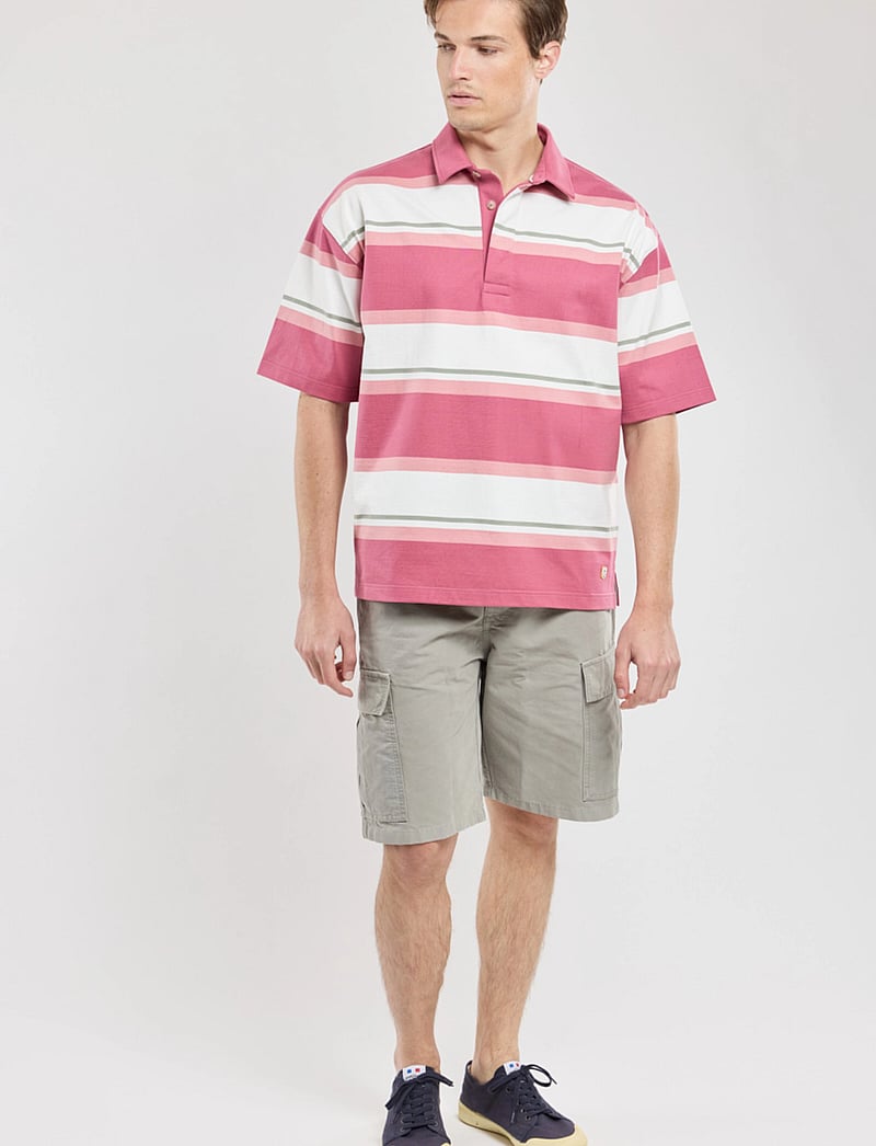 Armor Lux - Striped Polo shirt short sleeves Héritage - kortærmede poloer - malaga/milk/bubblegum/shadow - 3