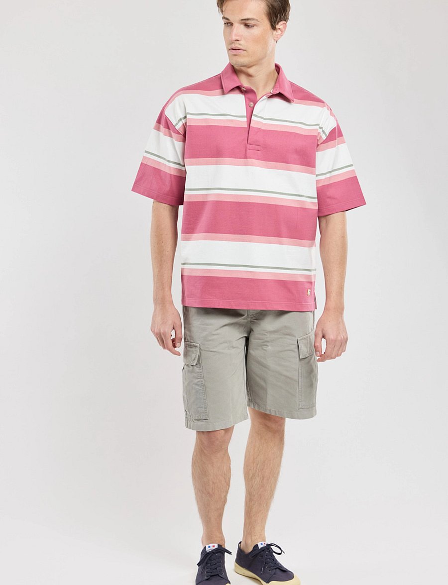 Armor Lux - Striped Polo shirt short sleeves Héritage - kurzärmelig - malaga/milk/bubblegum/shadow - 3