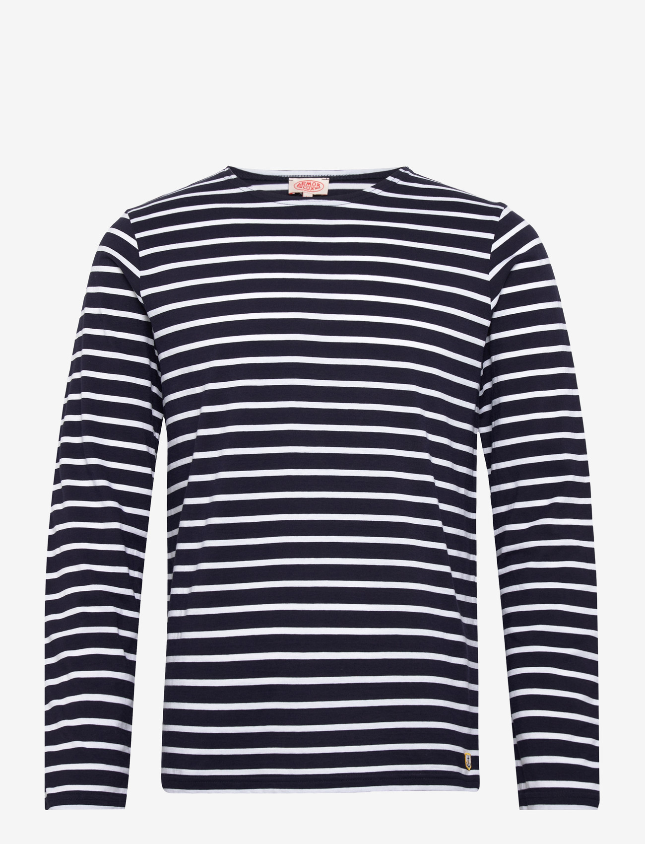 Armor Lux - Heritage Plozévet Men's Striped Shirt - t-shirts - navy/white - 1