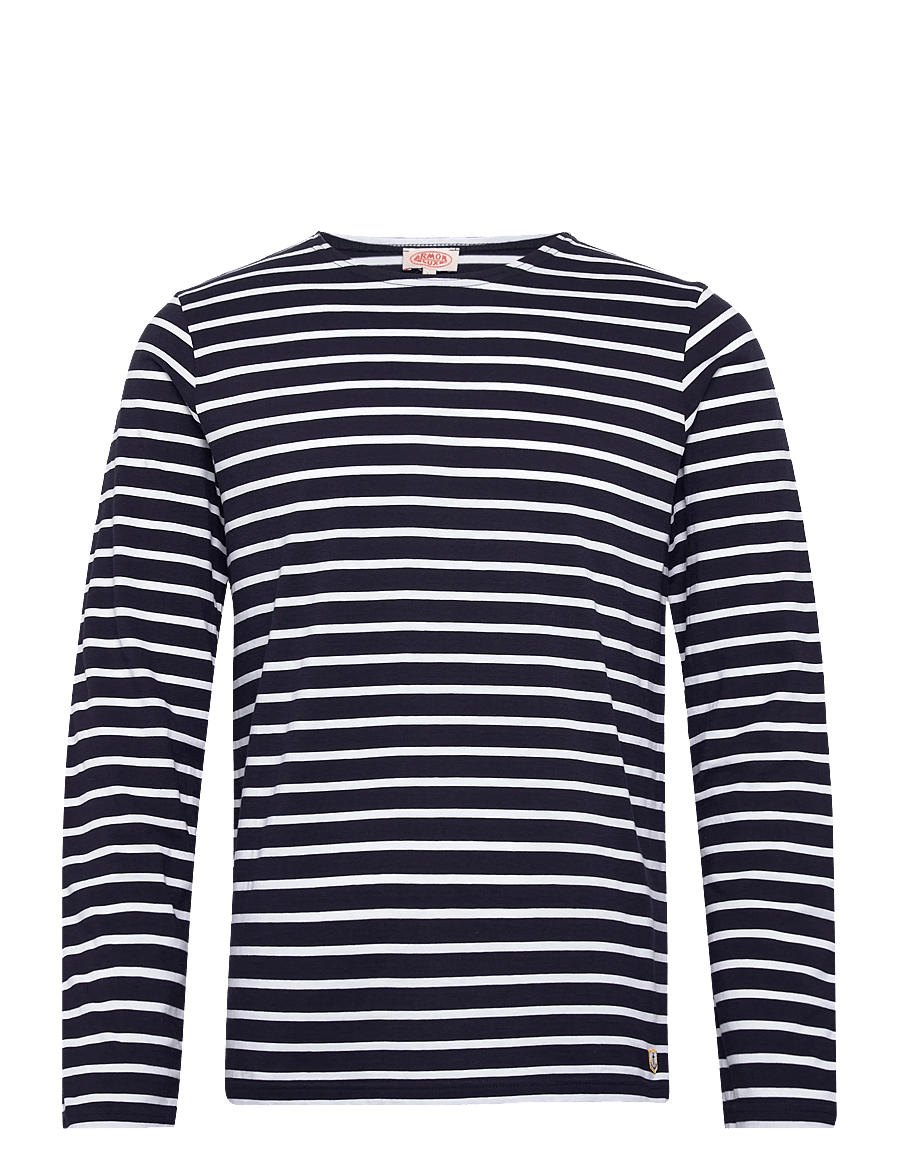 Armor Lux - Heritage Plozévet Men's Striped Shirt - langärmelig - navy/white - 1