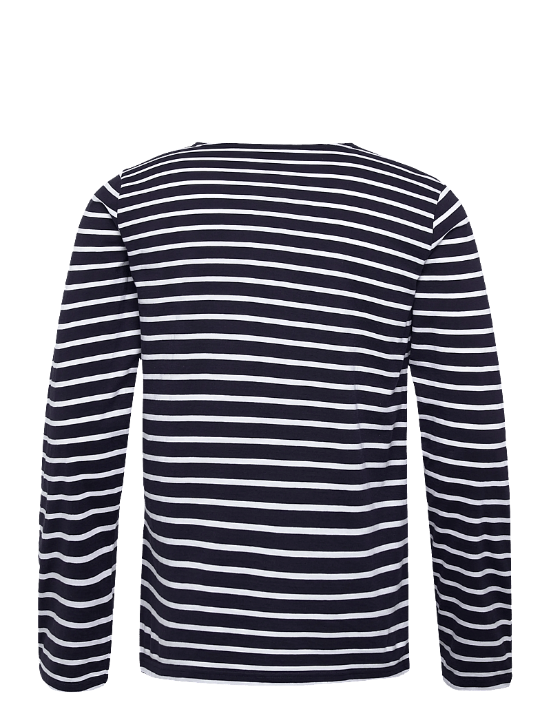 Armor Lux - Heritage Plozévet Men's Striped Shirt - t-shirts - navy/white - 2