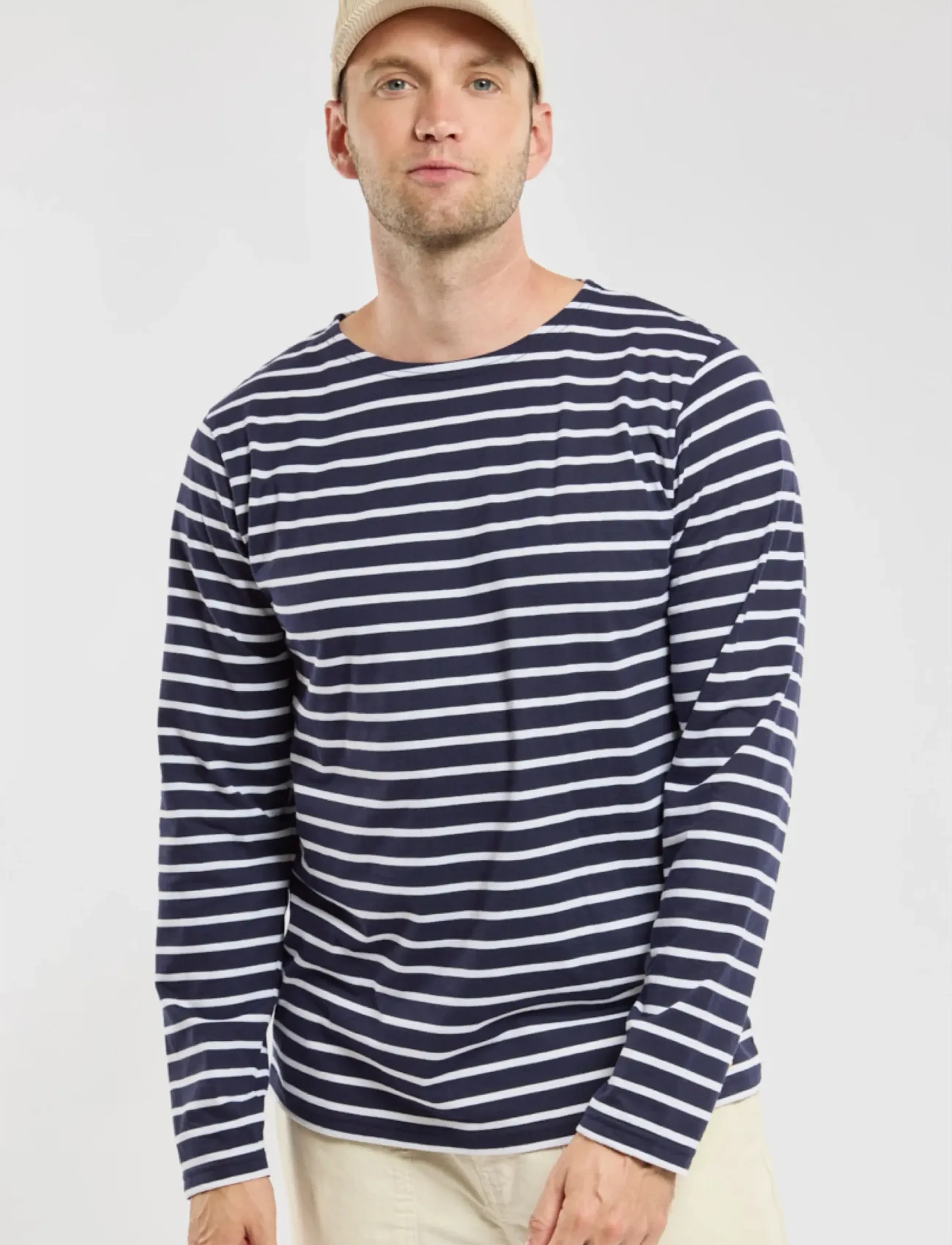 Armor Lux Heritage Plozévet Men's Striped Shirt, XL, T-shirts, Marineblau - Long-sleeved, Männerswear
